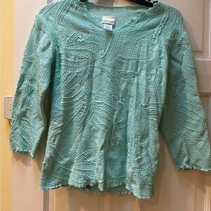 Textured Light Green shirt